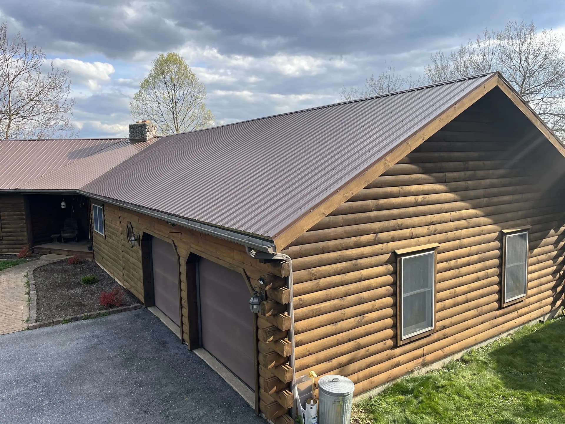 Professional roofing contractor installing new roof