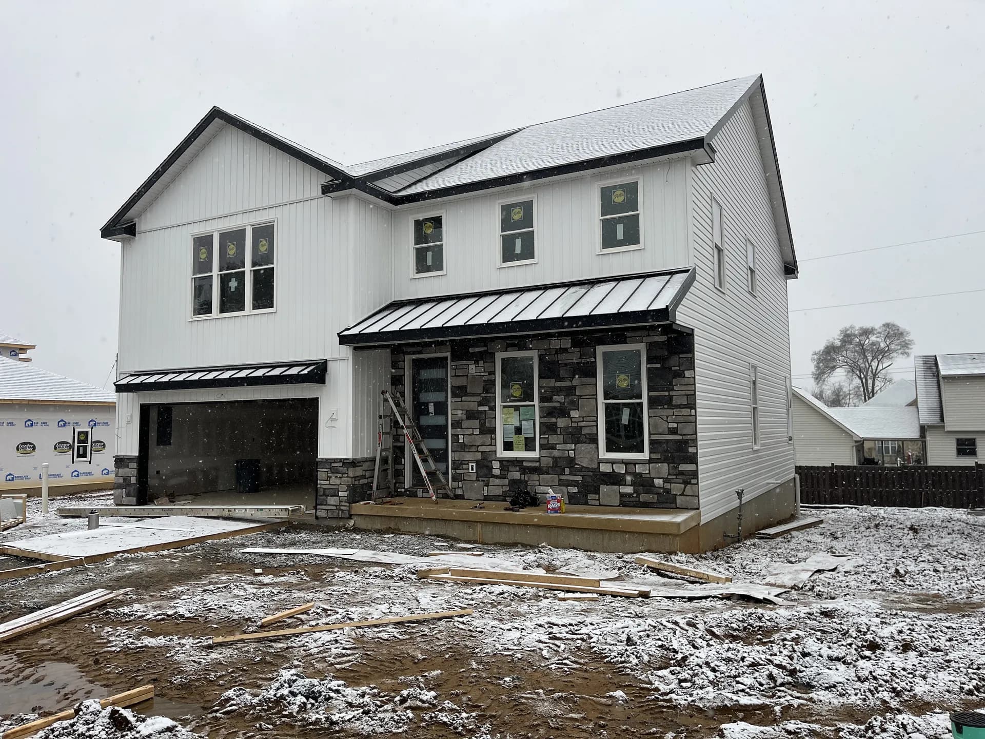 Vinyl siding installation